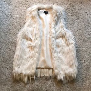 Topshop Faux Fur Vest